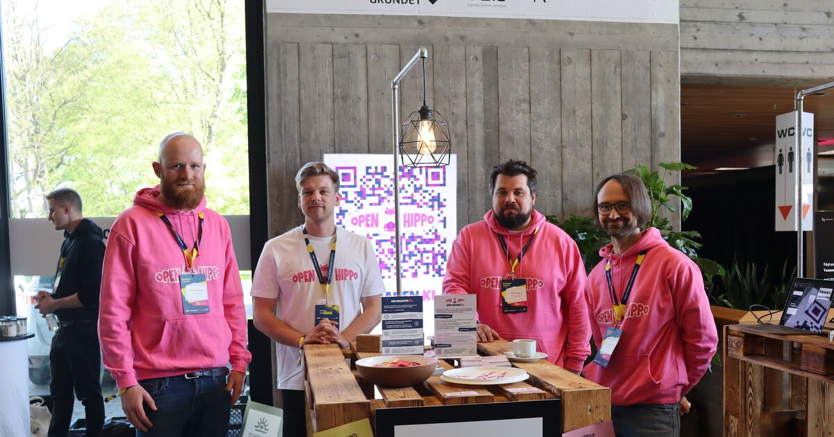 B4B Schwaben: the Open Hippo team at their booth